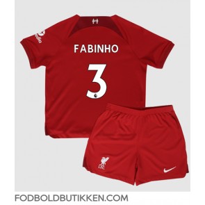 Liverpool Fabinho #3 Hjemmebanetrøje Børn 2022-23 Kortærmet (+ Korte bukser)